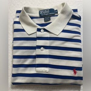 Vintage Polo Ralph Lauren Striped polo/ golf shirt Pima cotton men’s medium